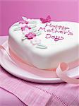 Decorated Mothers Day cake