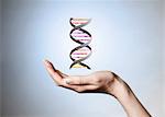 Hand halten Belastungen von DNA