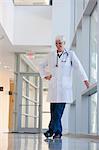 Doctor standing in hospital hallway