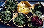 Selection of salads and herbs