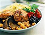 Chicken,vegetable ans prune Tajine