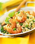 Risotto with Dublin Bay prawns and peas