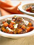 Veal,goat's cheese and carrot Tajine