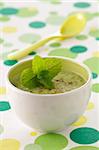 Soupe de concombre et menthe