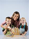 children baking