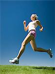 woman jogging