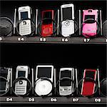 cell phones in a vending machine