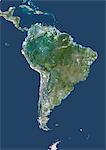 Satellite View of South America