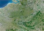 Satelliet vue de Belgique