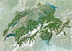 Satellite View of Switzerland