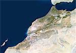 Vue satellite du Maroc et ses environs