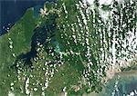 Panama City, Panama, couleur vraie Image-Satellite. Panama City, Panama. Image satellite de véritable couleur de Panama City, capitale de la ville de Panama. Image prise le 28 mai 2001, à l'aide de données LANDSAT 7.