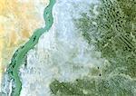 Satellite View of Plain Of Jazira And The White Nile, Sudan