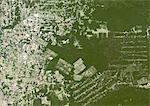 Déforestation, Mato Grosso, au Brésil, en 2000, True Image Satellite en couleurs. Vrai couleur image satellite montrant la déforestation en Amazonie dans l'état du Mato Grosso, Brésil. Image prise le 18 juin 2000, à l'aide de données LANDSAT.