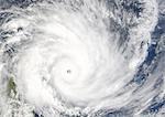 Cyclone Gafilo, Indian Ocean, In 2004, True Colour Satellite Image. Tropical Cyclone Gafilo over the Indian Ocean, Northwest of Madagascar, on 6 March 2004. True-colour satellite image using MODIS data.