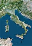 Satellite View of Italy