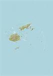 Fiji, Relief Map