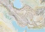 Iran, Relief Map With Border