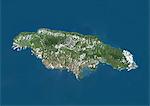 Jamaïque, Image Satellite de la couleur vraie