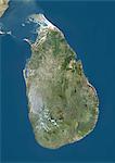 Sri Lanka, True Colour Satellite Image