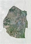 Swaziland, True Image couleur Satellite avec bordure et masque
