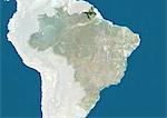 Brazil and the State of Amapa, True Colour Satellite Image