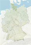 Germany and the State of Schleswig-Holstein, Relief Map