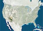 Aux États-Unis et l'état de l'Arizona, Image Satellite de la vraie couleur