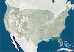 United States and the State of Florida, True Colour Satellite Image