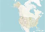 Des États-Unis et l'état du Minnesota, carte en Relief