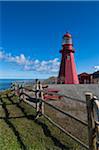 La Martre Lighthouse, Gaspesie, Quebec, Canada