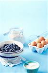 Blueberries, Eggs and Flour