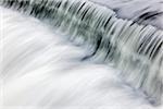 Close-Up of Fast Flowing Waterfall