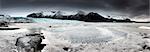 Fonte des glaciers, la calotte glaciaire du Vatnajökull, Islande