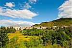 Medieval French City on the Foothills