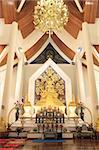 Beautiful Thai temple style and buddhist art decoration in Thailand.