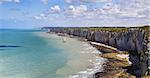 Upper Normandy coast in the North of France.