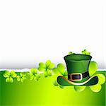 vector beautiful st patrick's day illustration with hat