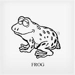 Frog. Vector illustration. EPS include