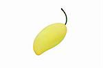 plastic yellow mango isolated form Thailand.Fruit of asia