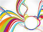 abstract colorful background with circle vector illustration