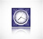 vector clock icon design isolated on a with background
