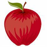 Red apple icon. Also available as a Vector in Adobe illustrator EPS format, compressed in a zip file. The vector version be scaled to any size without loss of quality.