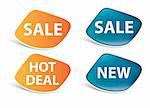 vector stickers ? sale, new, hot deal signs