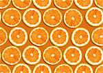 seamless background of fresh orange slices