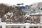 Febrary 4, 2012 - Rome (Italy), the rare cold leaves the Italian city Rome blanketed with snow.