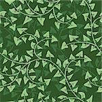 Vector abstract ivy seamless repeat pattern background