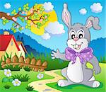 Easter bunny theme image 5 - vector illustration.