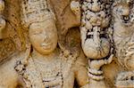 Entry guards in antient Buddhist temple, Shi Lanka