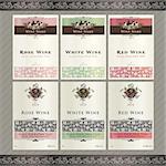 Vector illistration - set of wine label templates